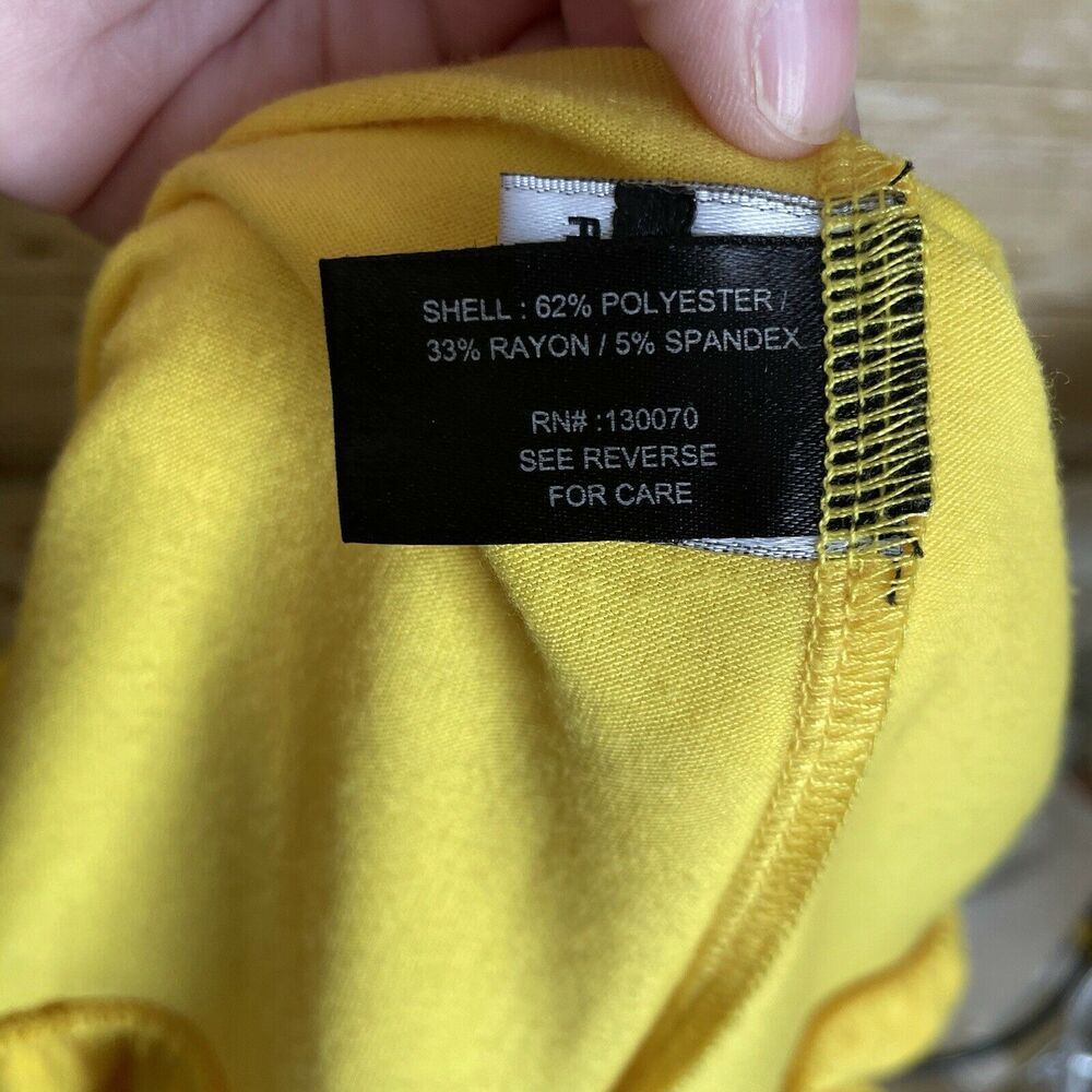 Coogi Bright Yellow Sundress With Ruffle & Chain Accent - Size 1X - Rhinestones - Picture 6 of 9